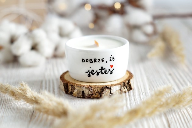 świeczniki i świece Świeca Sojowa Dobrze, że Jesteś