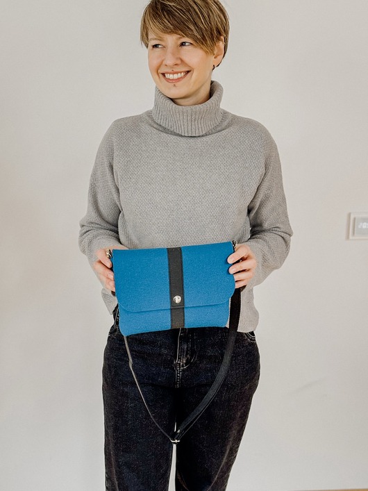 torby na ramię Marmollada - filcowa listonoszka CHABROWA + czarny