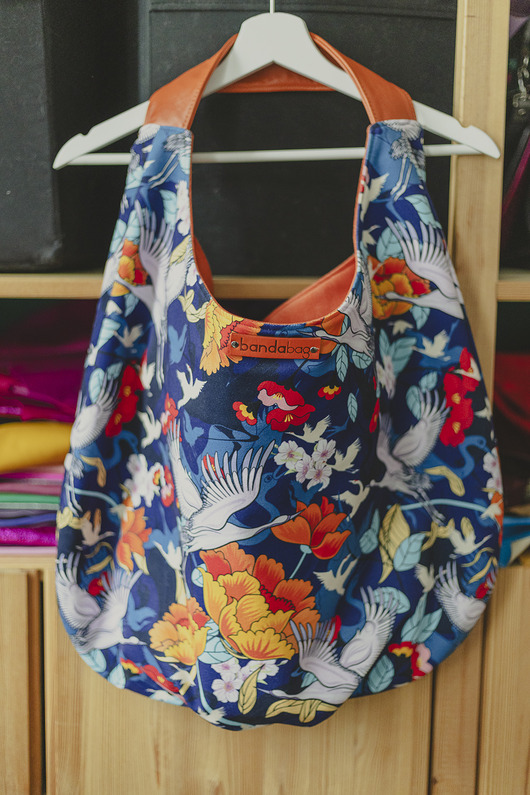 torby XXL WIELKA  welurowe żurawie