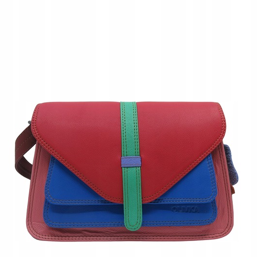 torby na ramię Torebka damska klasyczna elegancka skórzana na ramię pasek OLIVKA