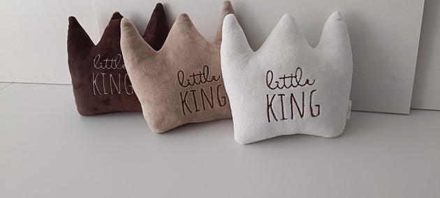 przytulanki dla niemowląt i dzieci Maskotka personalizowana - korona (kolory, tkaniny)
