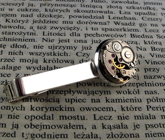 spinki do mankietów Mechaniczna spinka do krawata 129