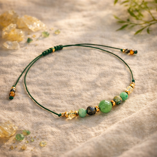 bransoletki z kamieni naturalnych Bransoletka "Prosperity" - talizman obfitości finansowej