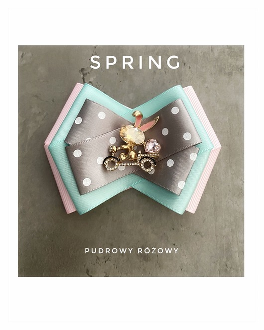 broszki Brosza  Wielkanocna z Zajączkiem WIOSNA