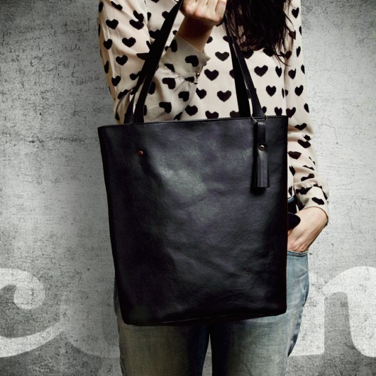Shopper bag-czarna hairoo
