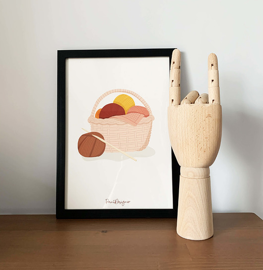 grafiki i ilustracje Hobby, plakat A4
