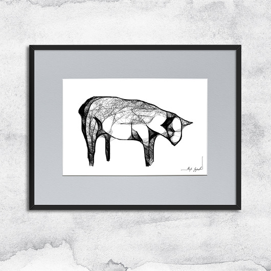 grafiki i ilustracje Autorska grafika z ramą - nr 75