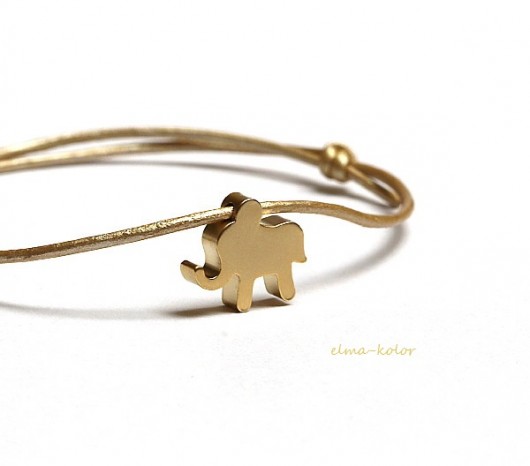 Gold elephant elma