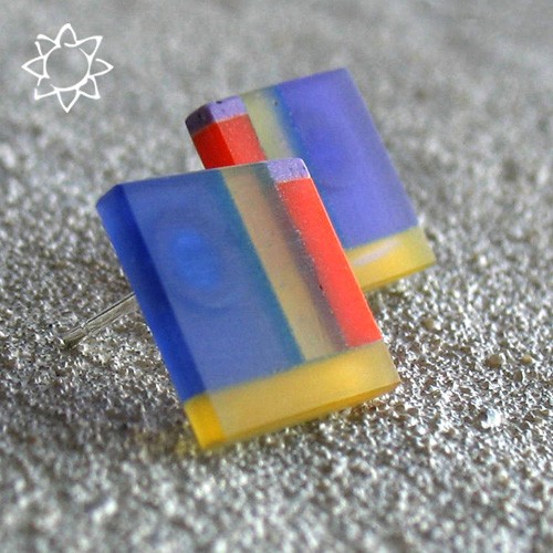 ECO MOSAIC- kolczyki z recyklingu KOS jewellery