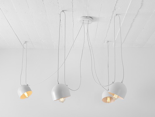 Lampa wisząca Popo 4, biały CustomForm