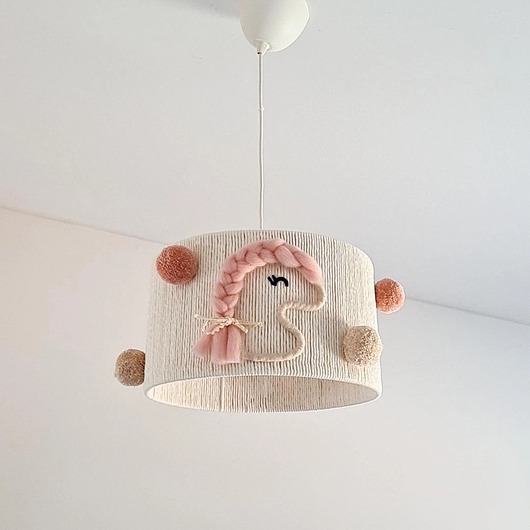 lampy do pokoju dziecka Lampa sufitowa dla dziewczynki "Koniki"