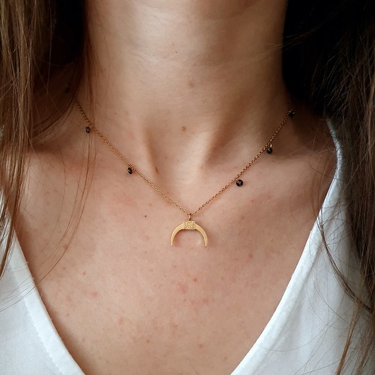 delikatny łańcuszek ze stali szlachetnej LEI handmade 