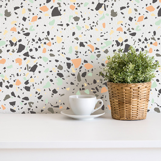 tapety i naklejki ścienne Powtarzalny szablon malarski /TERRAZZO