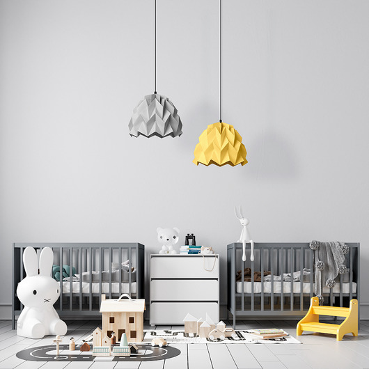 lampy wiszące Lampa wisząca origami ICEBERG S kanarkowa