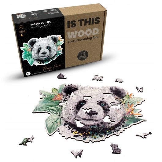 puzzle dla dzieci PUZZLE DREWNIANE DUŻA PANDA 140 elementów L