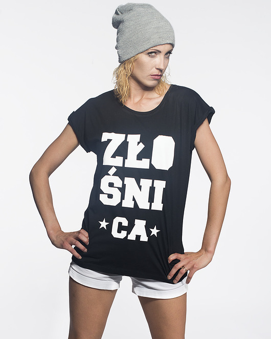Koszulka Złośnica (Czarna) ŁAP NAS