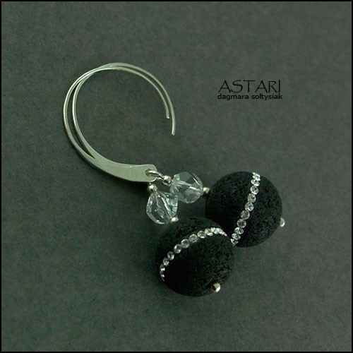 LAWA I kryształ SWAROVSKI W SREBRZE Astari