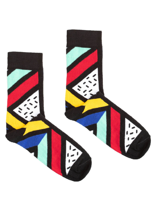 skarpetki męskie Pop art kolorowe skarpetki we wzory Kabak