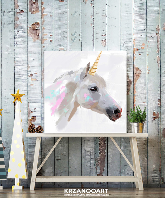 obrazy OBRAZ NA PŁÓTNIE " Unicorn"
