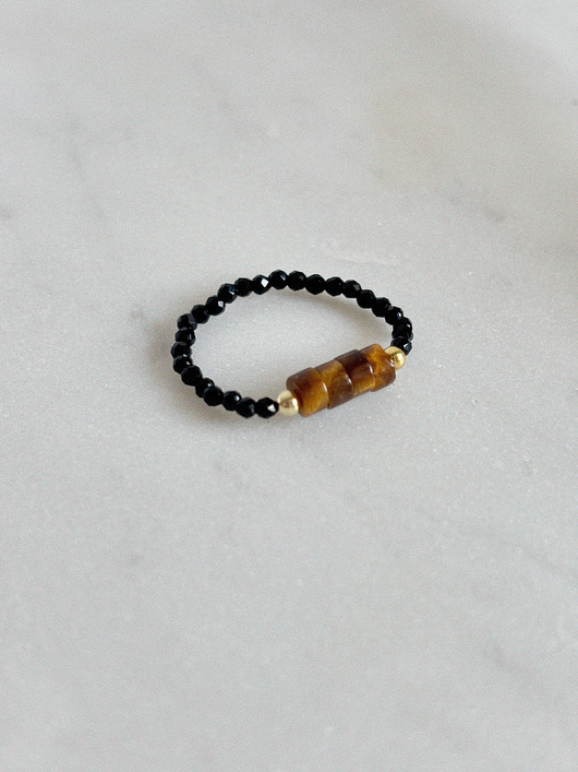 pierścionki elastyczne Pierścionek elastyczny Onyks