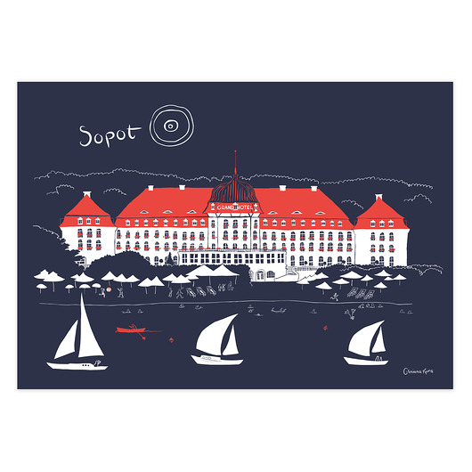 plakaty Plakat A4 Sopot Grand Hotel