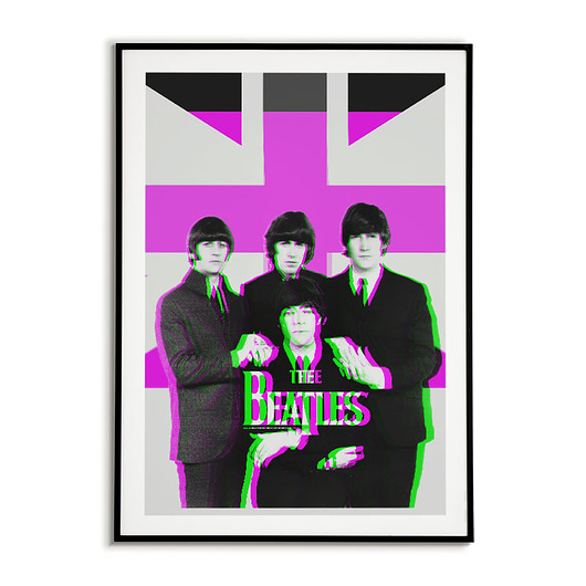Plakat Beattles -Plakat z piosenkarzem-Muzyka Bajkowe Obrazki