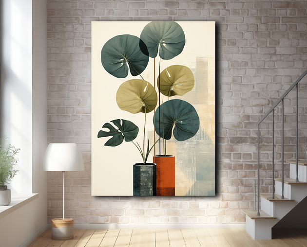 plakaty Tropikalne liście - Plakat - Loft, Minimalizm #75