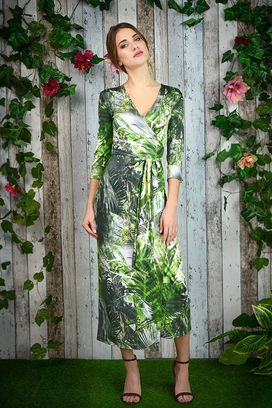 sukienki maxi damskie Kopertowa sukienka - Jungle