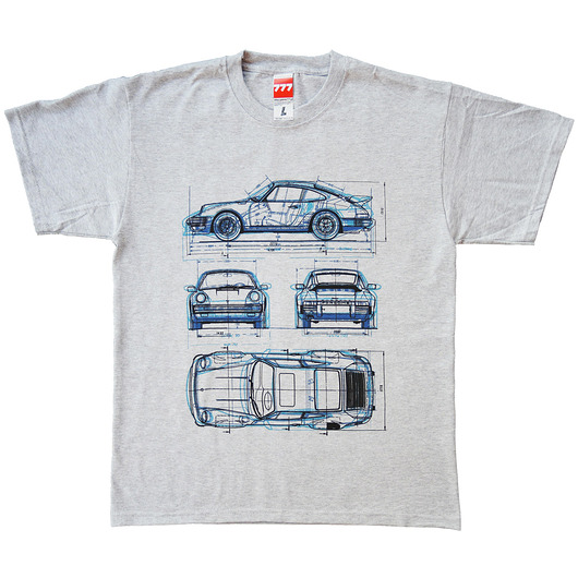 Koszulka T - PORSCHE 911 GREY 777
