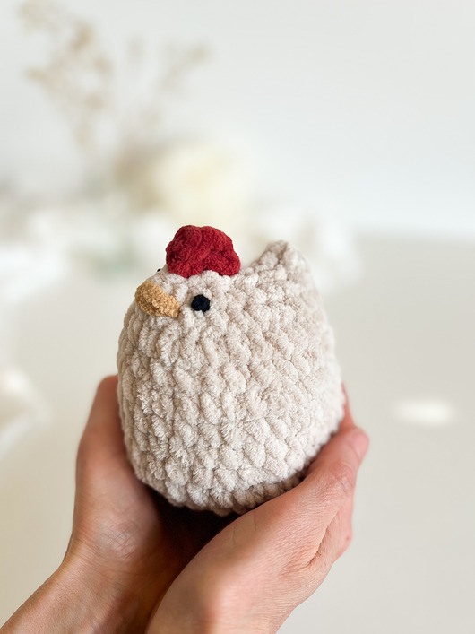 ozdoby wielkanocne Beżowa kura