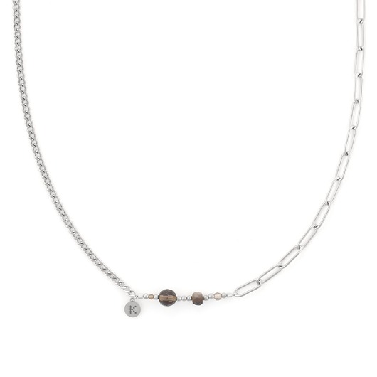 naszyjniki - inne Bestseller! Naszyjnik zodiakalny - Koziorożec Srebrna stal szlachetna