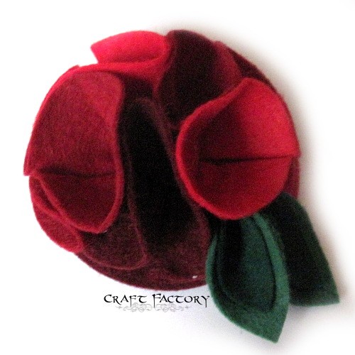 Carmine Rose - broszka Craft Factory