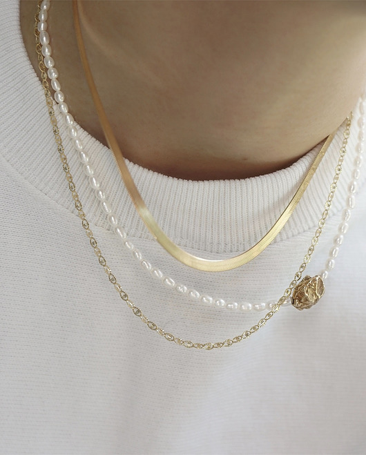 chokery Pearl Choker / Perłowy choker złoty