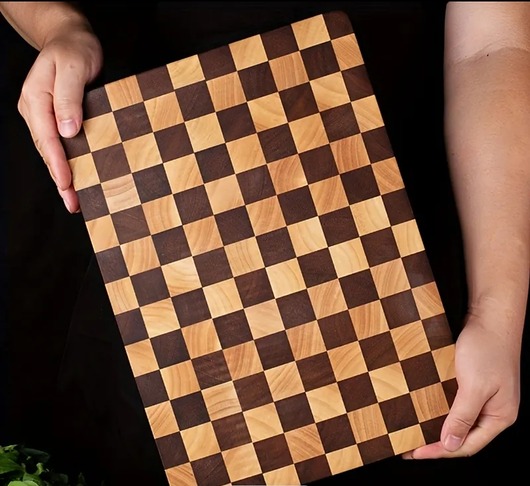 deski do krojenia i tace Deska do krojenia sztorcowa gruba duża 40 x 28 x 2.5cm