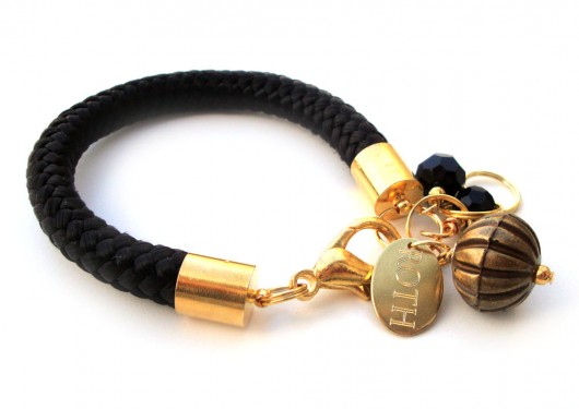 Rope bracelet / czarna / cienka Monika Roth
