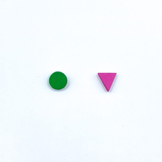 kolczyki drewniane Kolczyki Nie Do Pary MINI