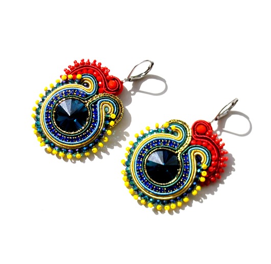 kolczyki soutache Sutaszowe kolczyki TOLEDO