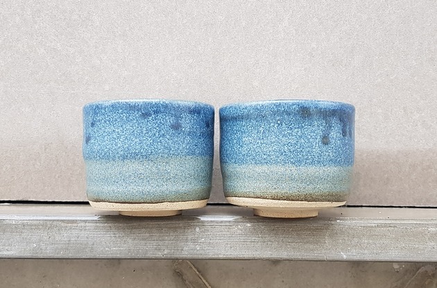 kubki blue matcha  cups