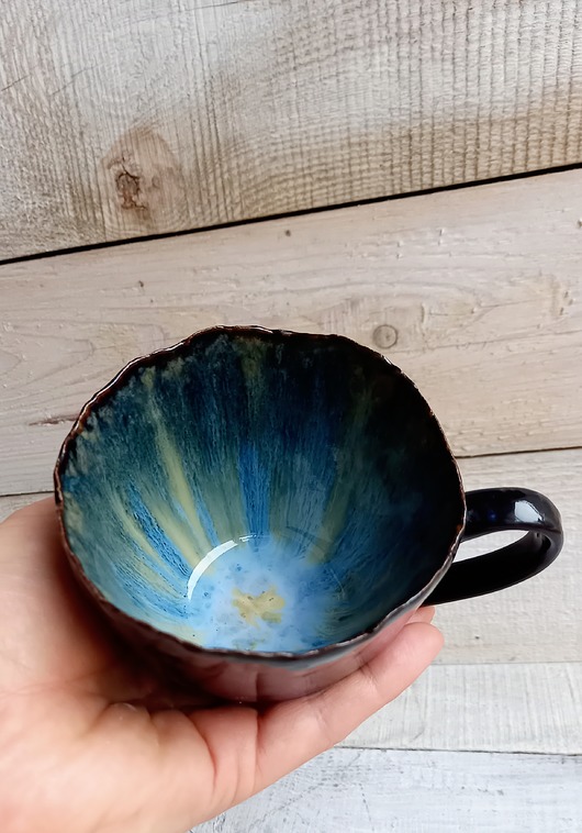 Duża ceramiczna filiżanka kamionkowa ceramiKaMDeka