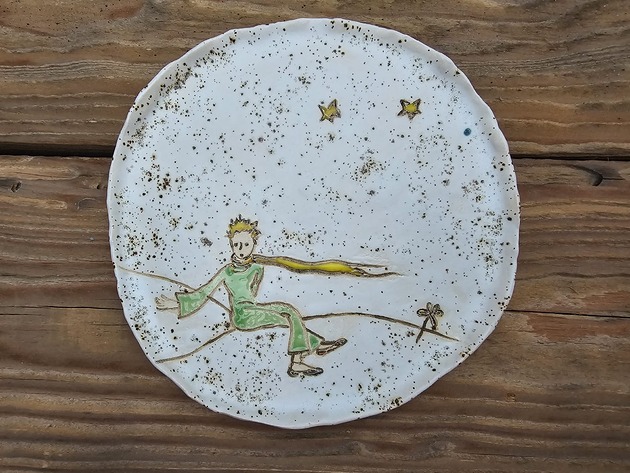 patery i talerze Talerzyk inspirowany Małym Księciem 17 cm