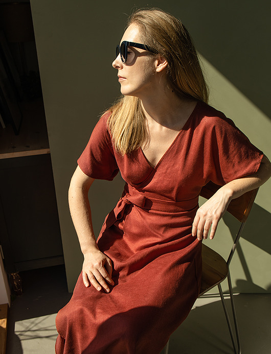 sukienki maxi damskie Sukienka RITA red ochra