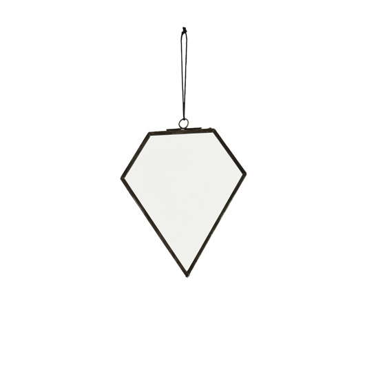 lustra stojące i wiszące Lusterko wiszące Diament 10x13cm