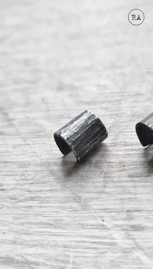 nausznice Nausznica na szczyt ucha srebro FOREST oksydowana