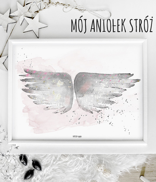 skrzydełka anioła, aniołek stróż Mojo Graffi