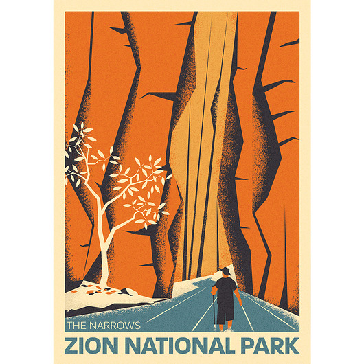 Plakat Zion,Narrows,park narodowy,USA Galeria EMU