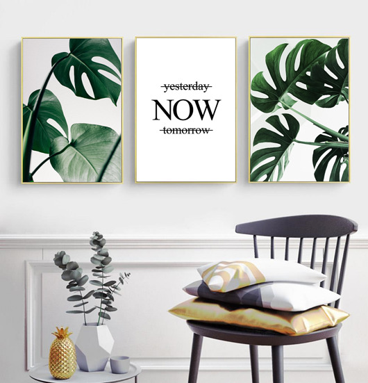 plakaty ZESTAW PLAKATÓW BOTANICZNYCH monstera
