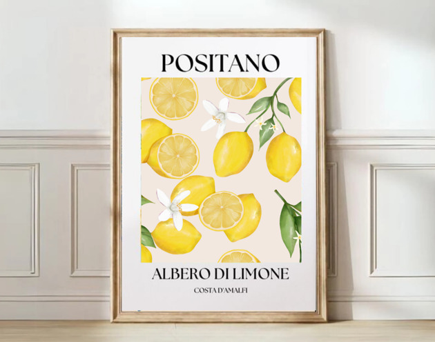 plakaty TRAVEL POSTER Positano Amalfi Włochy dekoracja ścienna