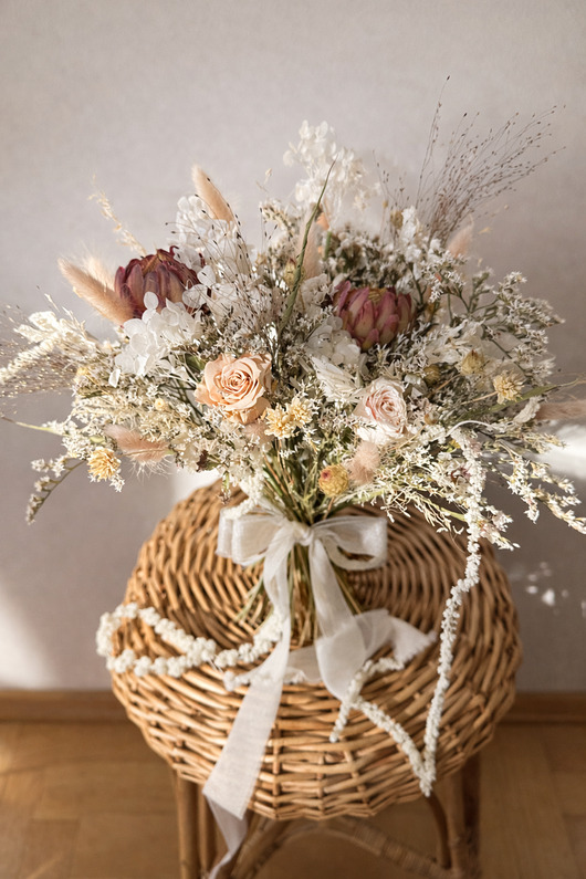 Ślub - inne Bukiet suszki trwały ślubny