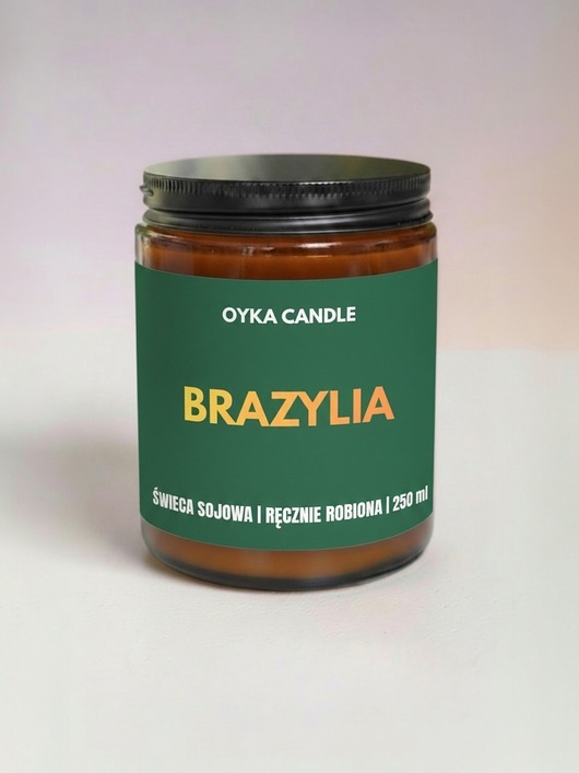 świeczniki i świece Świeca kibica Brazylia 250 ML