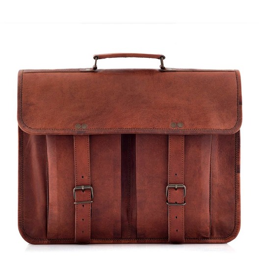 torby na ramię Torba Vintage Męska Skóra Licowa do Pracy na Laptopa Belveder Bh74